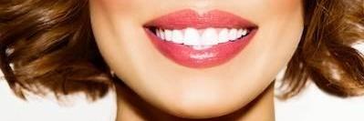 close up of woman's smile